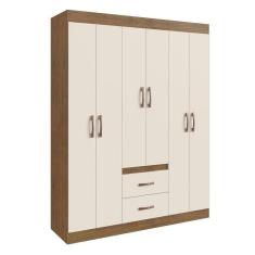 Guarda-roupas 6 Portas 2 Gavetas Multimóveis Cr35111