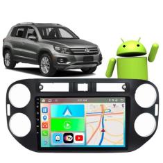 Kit multimidia android 9" tiguan 09/17 preto volkswagen carp - E-Carpl