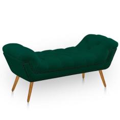 Recamier Estofada Casal Ayla Veludo - Ateliê do Conforto, verde esmera