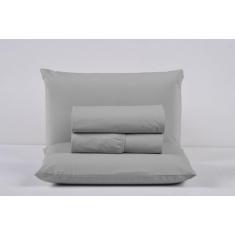 Lençol Cama Box Queen 200 Fios 4 Peças Conjunto com Virol 100% Algodão