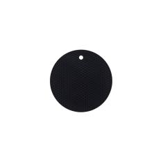 Descanso de Panela Silicone Suporte Redondo Preto 1un