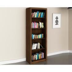Estante Livreiro de Escritório ME4104 c/ 4 Prateleiras Nogal - Tecno Mobili