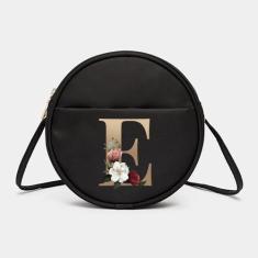 Bolsa C/ Letra Nome Pequena Redonda Nylon Tactel Impermeável - Modas F