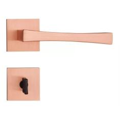 Fechadura Pado Vivaldi Roseta Quadrada Rose 55Mm - Banheiro