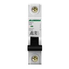 Disjuntor Unipolar 1P 40A Curva C ALBR3 Alumbra