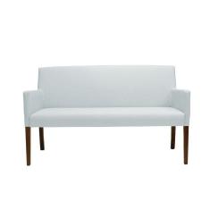 Poltrona 2 Lugares Liverpool PU Sintético Branco - Gran Belo