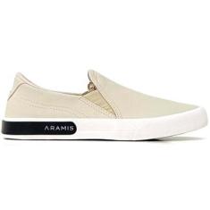 Tênis Aramis Stripe Slip On Marrom Masculino-Masculino