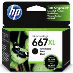 Cartucho Hp 3Ym81ab Nº667xl Preto  Hp