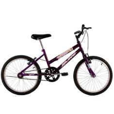 Bicicleta Aro 20 Feminina Menina Sissa Infantil Violeta Roxa