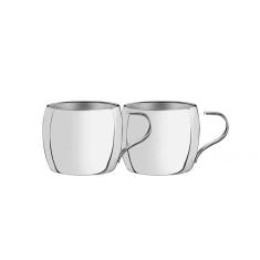Conjunto de Xícaras Inox Tramontina para Café Acabamento Brilho 2 Peças Tramontina