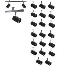 Kit 20 Spot Trilho Perfilado Eletro calha Par20 Bulbo OL8