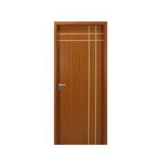 Kit Porta de Madeira Decorada 215x84cm com Batente de MDF Ultra 10cm Mantiqueira MGM Mogno