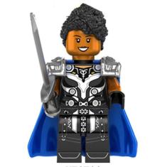 Boneco Blocos De Montar Valquíria Thor Amor E Trovão