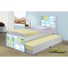 Bicama Juvenil Adesivada Corujinhas