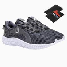 Tênis Masculino Academia Esporte Dia a Dia + Carteira-Masculino