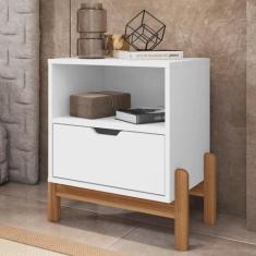 Mesa de Cabeceira Paris Branco - Mais de Casa
