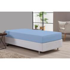 Lençol De Cama Solteiro ul Percal 180 Fios Algodão - Beatriz Enxovais