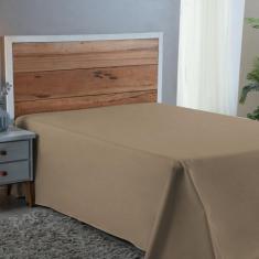 Lençol Cama Box Casal Avulso 100% Algodão Sem Elástico Liso Percal 300
