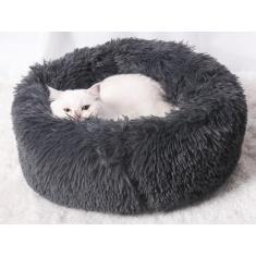 Cama Pelúcia Nuvem  Para Cachorro e Gato - AAMARTINS, Preto 