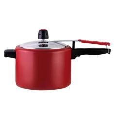 Panela de Pressão Turbo Quality Vermelha 4,5L Alumínio