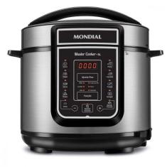 Panela De Pressão Elétrica Digital 5l Mondial 900w Pe-38 Preto-inox 12