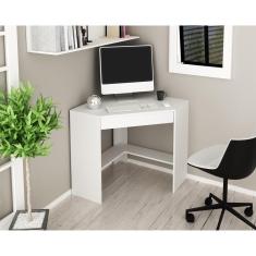 Escrivaninha/Mesa Escritório De Canto Cr25064 Branca