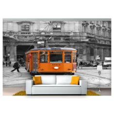 Papel De Parede Cidade Antiga Bondinho 3D Ncd149 - Você Decora