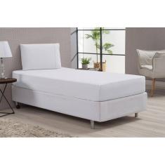 Lençol 80% Algodão 2 Peças Branco Solteiro Percal 180 Fios