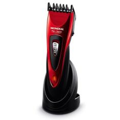 Cortador de Cabelos Flex Clipper Mondial Vermelho e Preto CR-04, Bivol