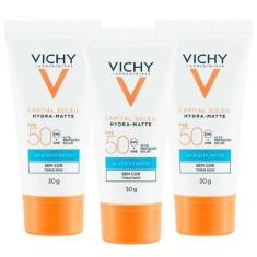 Vichy Hydra Matte Kit com 3 Unidades – Protetor Solar Facial FPS50 Kit-Unissex