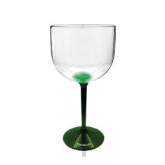 Taça Gin Bicolor Verde Acrílico Poliestireno