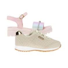 Sapato Tenis Menina e Papate - KIT 2 PARES Tam 28 ao 34-Feminino