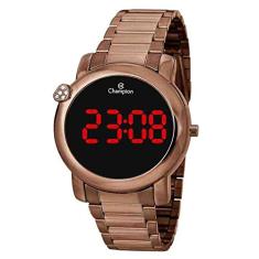 Relógio Champion Feminino Digital CH48064R Marrom