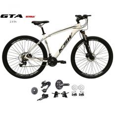 Bicicleta Aro 29 Ksw Xlt Kit 2x9 Gta Sunrun Freio Disco K7 11/36 Pedivela 24/38d Garfo Com Trava - Branco Tam.15