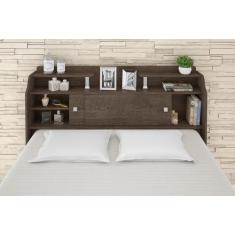 Cabeceira Casal para box 1,38 Elisa Chocolate Framar