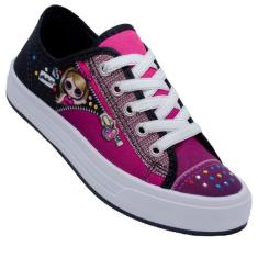 Tênis Infantil Menina Personagem Colorido Lona Feminino - Star Chic, D
