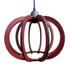 Luminária Lustre Pendente Madeira Teto Sala Quarto Cozinha Balcão NY D