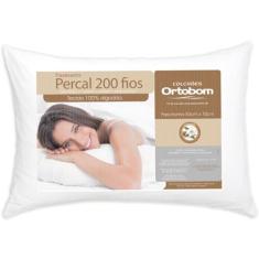 Travesseiro Ortobom 1 Peça 100% 200 Fios 50x70 - LuckBabyEnxovais