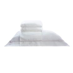 Jogo De Cama Solteiro Bordado 300F Neo Elements 3Pç 100%Alg