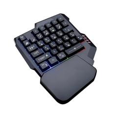Teclado Gamer Rgb Uma Mão Semi Mecânico Jogos Usb - Gxm