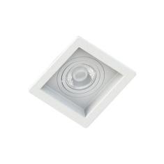 Spot Embutir Quadrado Recuado Branco Para Mini Dicróica Gu10 Mr11 - De