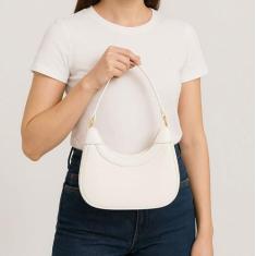 Bolsa Feminina Meia Lua Baguete De Ombro Y Mão Tendencia Moda Casual E