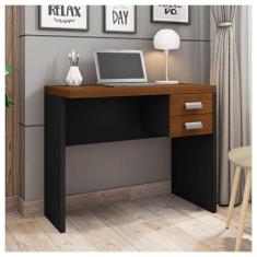 Mesa Com Gaveteiro Escritório 90 Cm Marrom Studio Caemmun