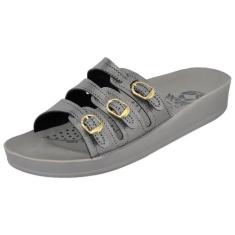 Sandália Rasteira Feminina Ortopédica Leve Conforto Casual - Ortoflex,