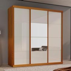 Guarda-Roupa ECO 01 Esp 100% MDF 3 Portas 4 Gav Bom Pastor, Naturale/O