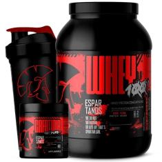 Kit Whey Protein Concentrado 100% 900g + Creatina 100g + Coqueteleira - Espartanos-Unissex