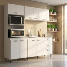Cozinha Modulada 3 Peças Ipanema Evidência Móveis
