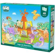 Jogo da Memória Dinossauro 48 Peças - GGB PLAST
