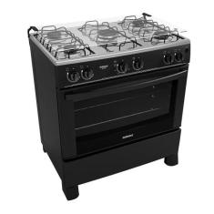 Fogão de Piso com Acendimento Automático Star 5 Bocas Itatiaia, Preto,