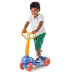Patinete Infantil 4 Rodas Mini Scooty Menino Calesita 916 com Selo Inmetro Azul